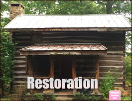Historic Log Cabin Restoration  Mc Calla, Alabama